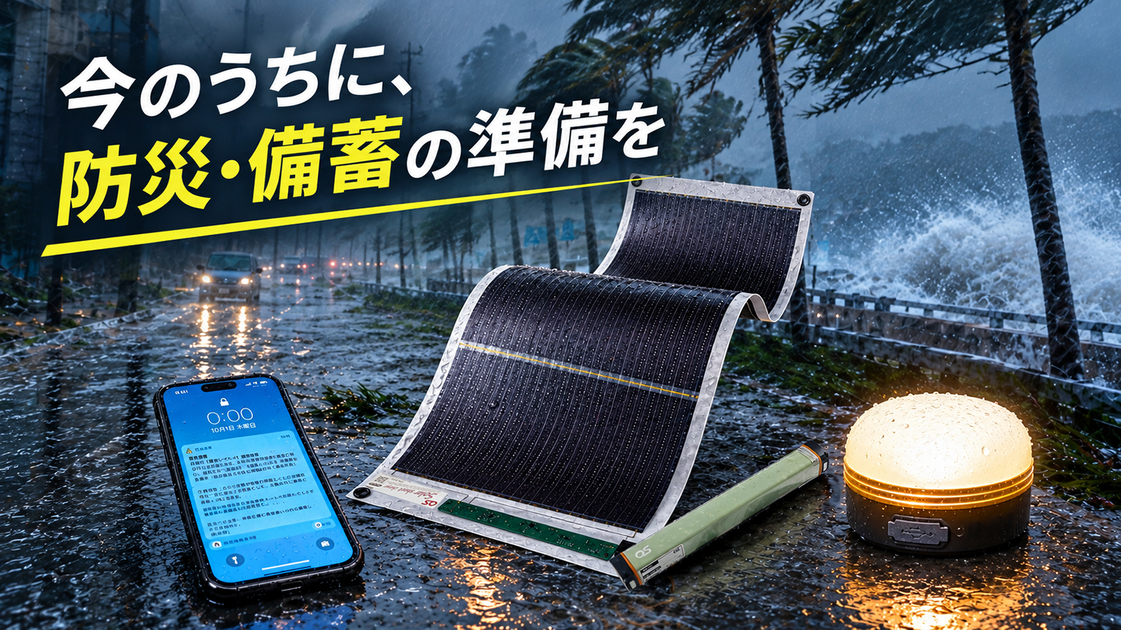 【防災・備蓄】台風・大雨への備えについて