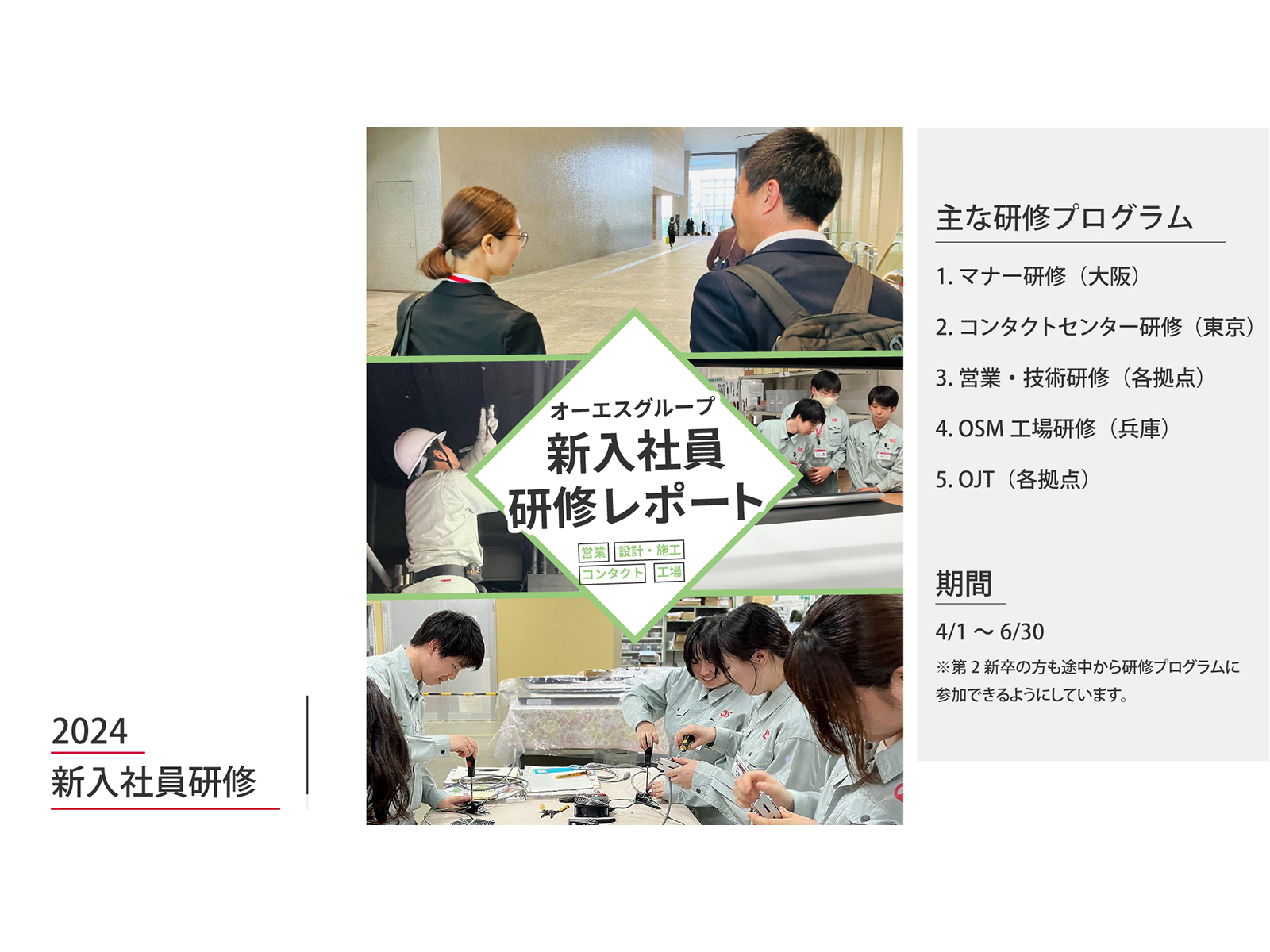 2024年新入社員研修の様子を公開しました。