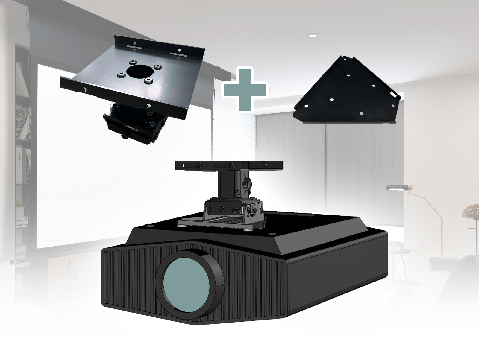 New release of the special plate “H-P01” that mounts Sony’s 4K video projector “VPL-XW7000/VPL-XW5000” on the low ceiling projector hanger “HP-100”