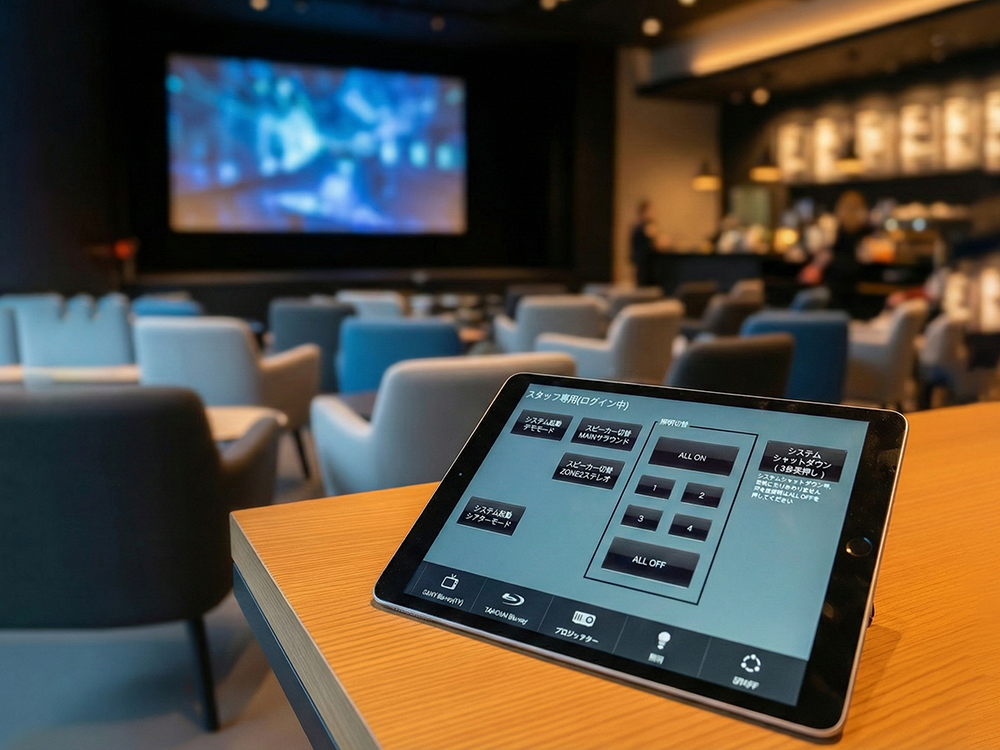 タブレットAVコントロールシステム&店舗運営カメラソリューション|株式会社Budscene 様